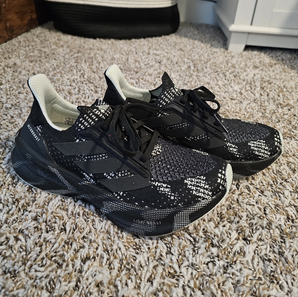 Adidas Black and White Ultraboost Sneakers